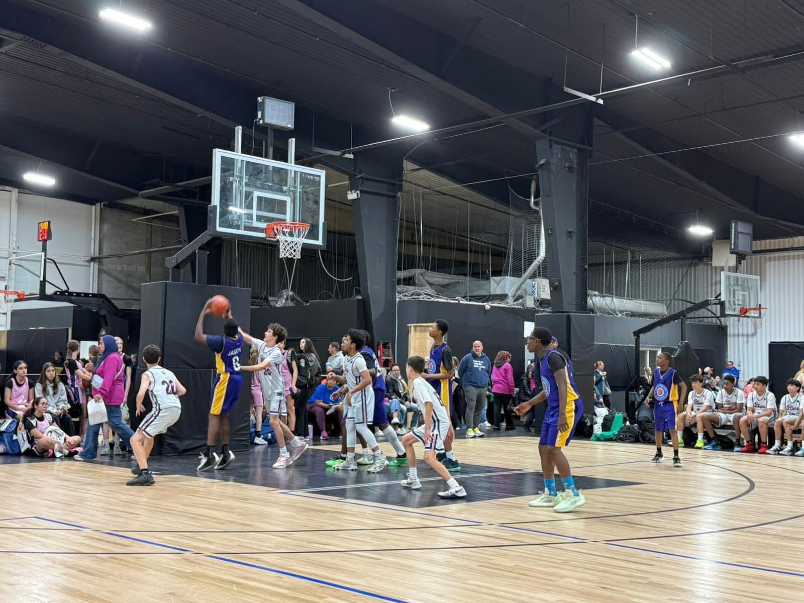 Game Action At The Rim — West Hill Basketball & Recreation Club community in action